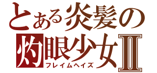 とある炎髪の灼眼少女Ⅱ（フレイムヘイズ）