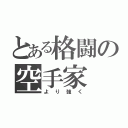 とある格闘の空手家（より強く）