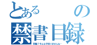 とあるの禁書目録（烈風？そんな子知りませんね〜）