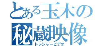 とある玉木の秘蔵映像（トレジャービデオ）