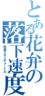 とある花弁の落下速度（秒速５センチメートル）