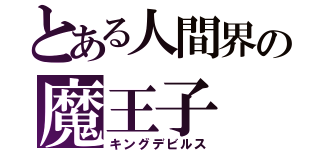 とある人間界の魔王子（キングデビルス）