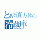 とある直方体の冷蔵庫（クーラーボックス）