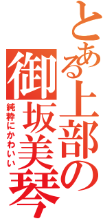 とある上部の御坂美琴（純粋にかわいい）