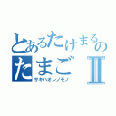 とあるたけまるのたまごⅡ（サキハオレノモノ）