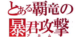 とある覇竜の暴君攻撃（アカム）