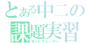 とある中二の課題実習（ホットウォーマー）