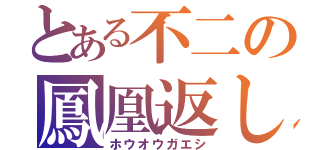 とある不二の鳳凰返し（ホウオウガエシ）