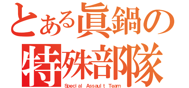 とある眞鍋の特殊部隊（Ｓｐｅｃｉａｌ Ａｓｓａｕｌｔ Ｔｅａｍ）