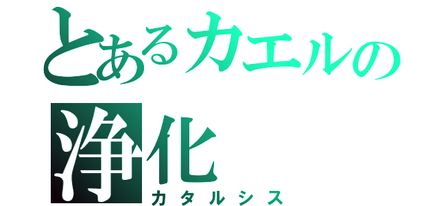 とあるカエルの浄化（カタルシス）