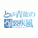 とある青龍の爆裂疾風（バーストストリーム）