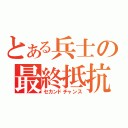 とある兵士の最終抵抗（セカンドチャンス）