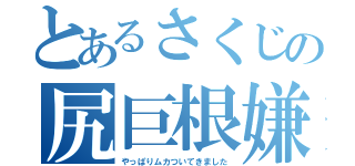 とあるさくじの尻巨根嫌（やっぱりムカついてきました）