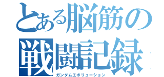 とある脳筋の戦闘記録（ガンダムエボリューション）