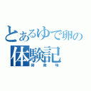 とあるゆで卵の体験記（卵美味）