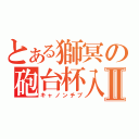 とある獅冥の砲台杯入Ⅱ（キャノンチプ）