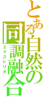 とある自然の同調融合（エクストリオ）