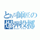 とある師匠の爆弾投擲（グレネードキル）