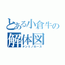 とある小倉牛の解体図（タンミノロース）