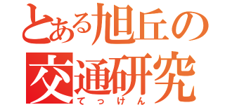 とある旭丘の交通研究（てっけん）