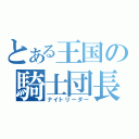 とある王国の騎士団長（ナイトリーダー）