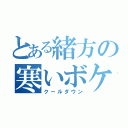 とある緒方の寒いボケ（クールダウン）