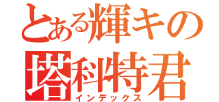 とある輝キの塔科特君（インデックス）