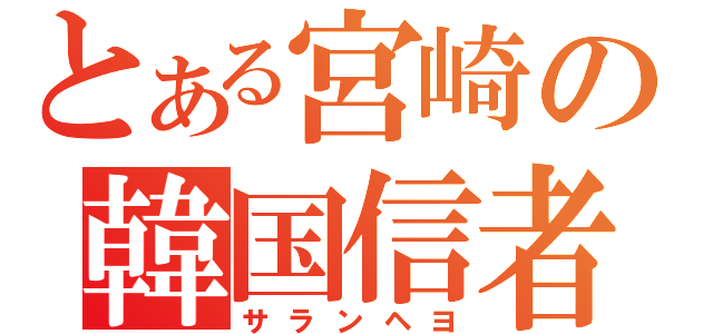 とある宮崎の韓国信者（サランヘヨ）