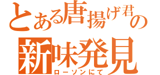 とある唐揚げ君の新味発見（ローソンにて）