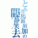 とある馬路須加の獣静笑去（サド）