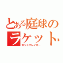 とある庭球のラケット破壊（ガットブレイカー）