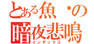 とある魚醬の暗夜悲鳴（インデックス）