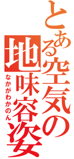 とある空気の地味容姿（なかがわかのん）