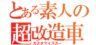 とある素人の超改造車（カスタマイズカー）