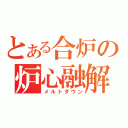 とある合炉の炉心融解（メルトダウン）