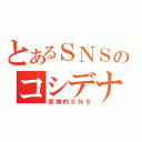 とあるＳＮＳのコシデナ（実験的ＳＮＳ）