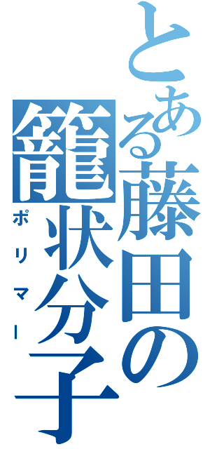 とある藤田の籠状分子（ポリマー）