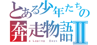 とある少年たちの奔走物語Ⅱ（ａ Ｌｏｐｉｎｇ  Ｄａｙｓ）