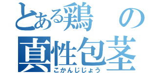 とある鶏の真性包茎（こかんじじょう）