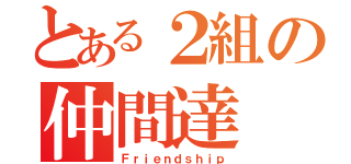 とある２組の仲間達（Ｆｒｉｅｎｄｓｈｉｐ）