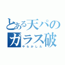 とある天パのガラス破壊（やらかした）