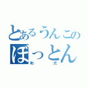 とあるうんこのぼっとんトイレ（和式）