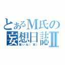 とあるＭ氏の妄想日誌Ⅱ（痛いね（笑））