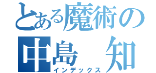 とある魔術の中島 知宏（インデックス）