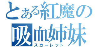 とある紅魔の吸血姉妹（スカーレット）