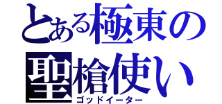 とある極東の聖槍使い（ゴッドイーター）