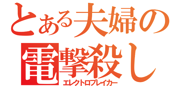 とある夫婦の電撃殺し（エレクトロブレイカー）