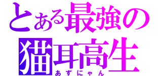 とある最強の猫耳高生（あずにゃん）