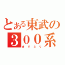 とある東武の３００系（きりふり）