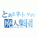 とあるネトゲの廃人集団（ハイプレイヤー）